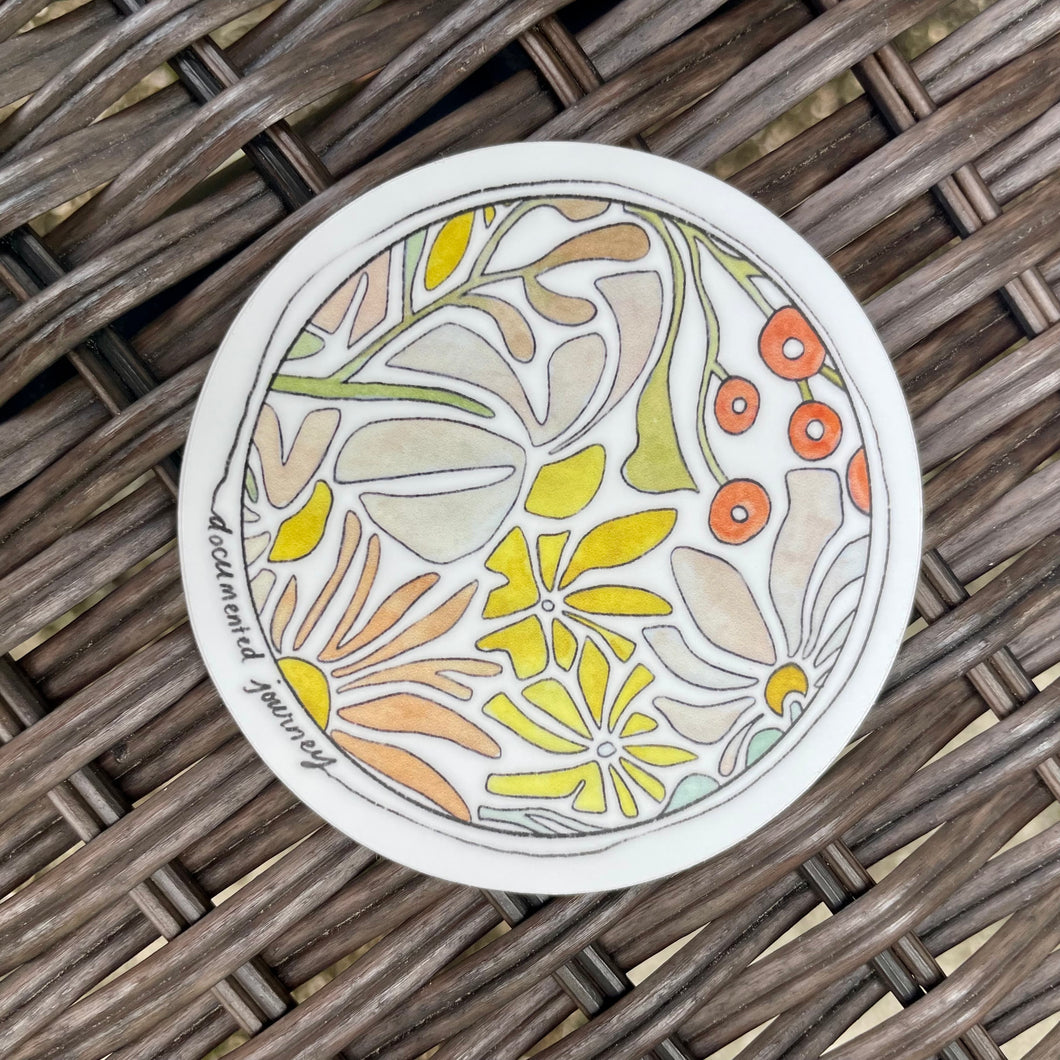 July Flowers - Vinyl Sticker