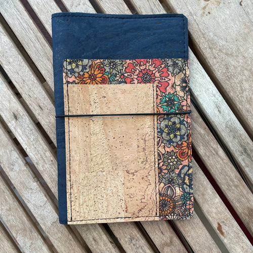 RTS  - Midnight with Flower Pop and Wheat Multi-Front Pocket - Moleskin