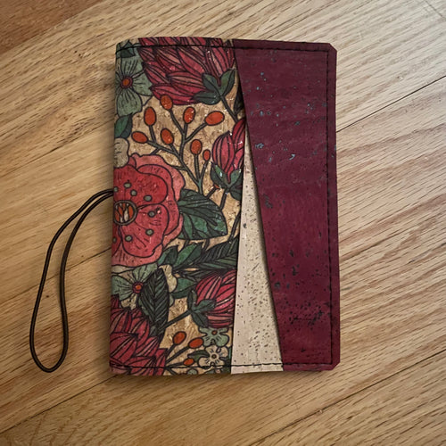 RTS - Holiday Berry with Front vertical pocket  - Pocket/Field Notes