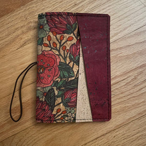 RTS - Holiday Berry with Front vertical pocket  - Pocket/Field Notes