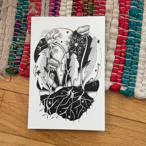 Dandelion - postcard