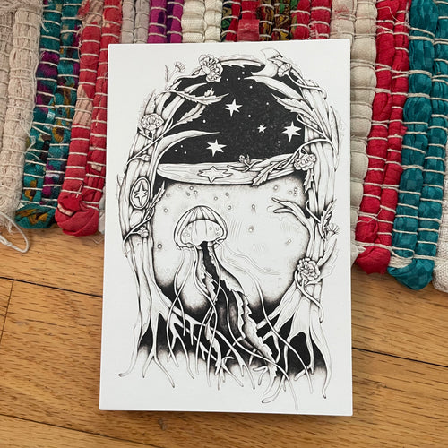 Jellyfish - postcard