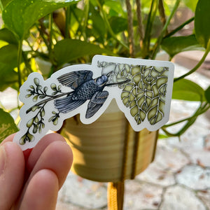 Bird in Tree - Vinyl Sticker