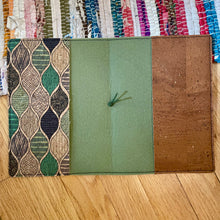 Load image into Gallery viewer, RTS  - Pattern with Avocado Jagged Front Pocket- A5