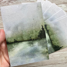 Load image into Gallery viewer, Evergreen Pond - postcard (W)