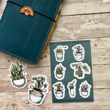 Load image into Gallery viewer, Snake House Plant - Vinyl Sticker (W)
