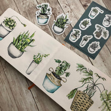 Load image into Gallery viewer, Snake House Plant - Vinyl Sticker (W)