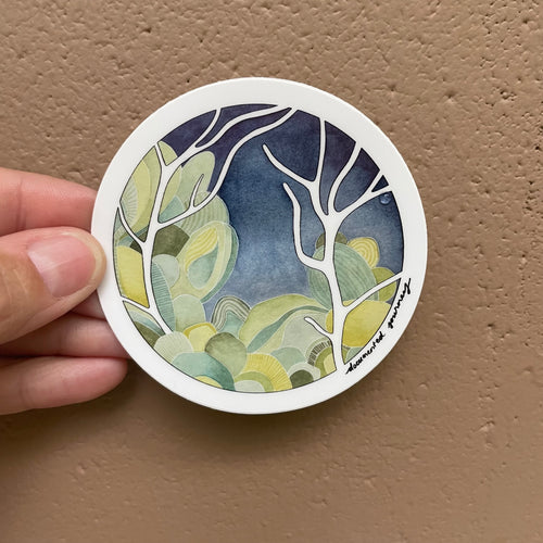 White Branches - Vinyl Sticker