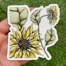 Load image into Gallery viewer, Sunflower #2  - Vinyl Sticker (W)