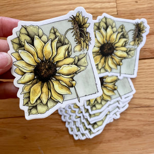 Sunflowers of June- Vinyl Sticker