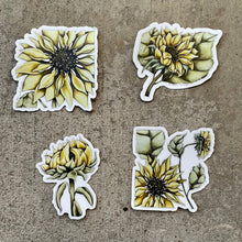 Load image into Gallery viewer, Sunflower #4  - Vinyl Sticker (W)