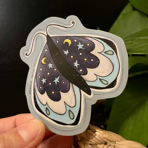 Night Moth - Vinyl Sticker