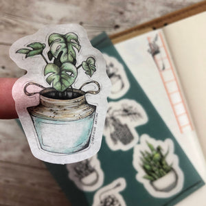 House plants - Washi Sticker Sheet