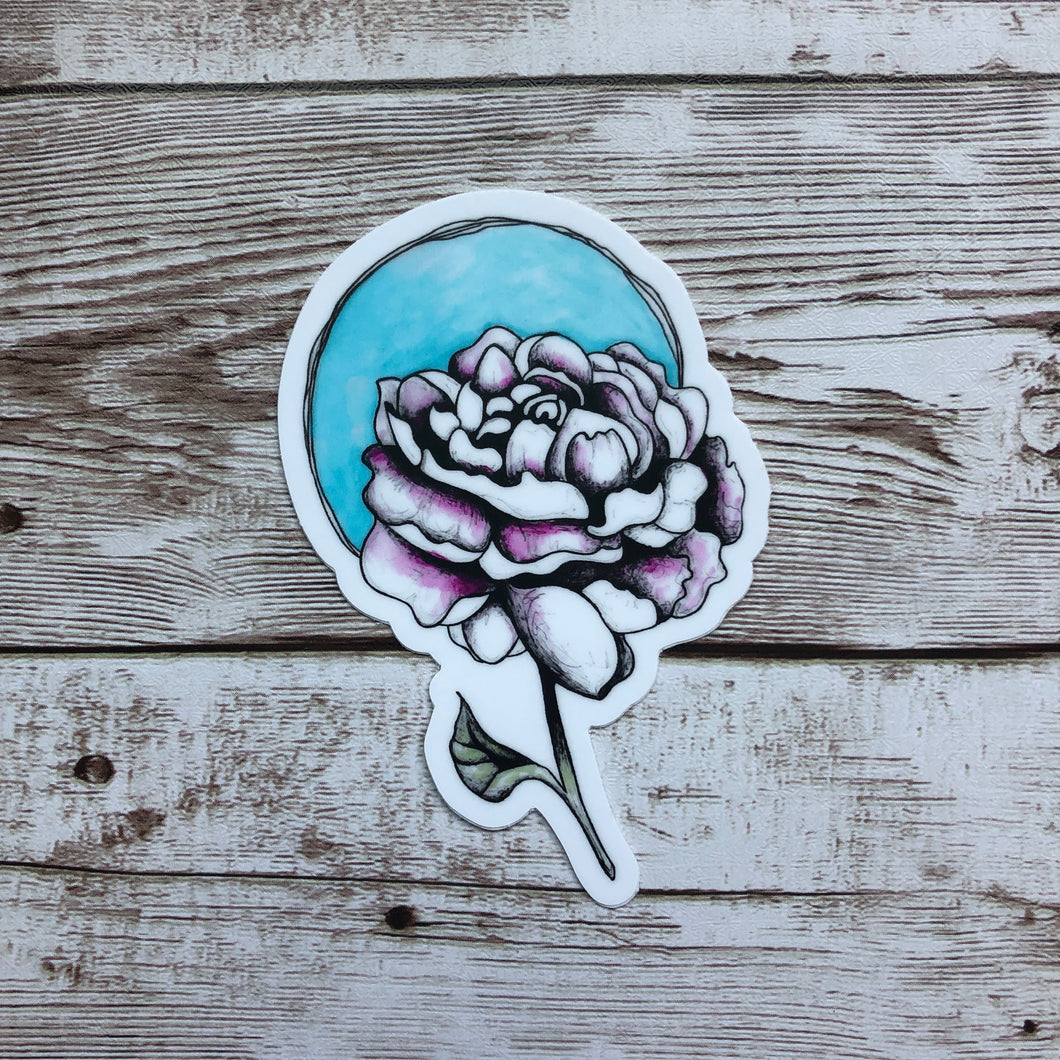 Pink Flower - Vinyl Sticker